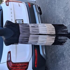 Montana West Boho Southwestern Hippie Open Front Fringed Faux Suede Duster Vest